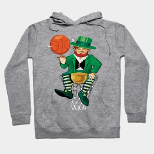 st patricks day basketball kids gift Hoodie